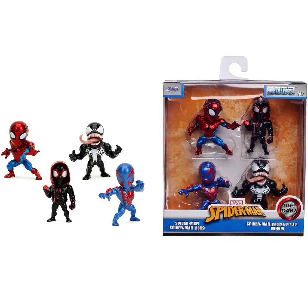 Marvel: Pókember Metalfigs 4db-os fém figura szett 6,5cm - Simba Toys kép 1
