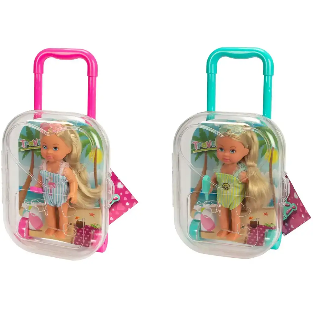 Évi Love utazó baba bőrönddel és kiegészítőkkel többféle változatban 1db - Simba Toys kép 1