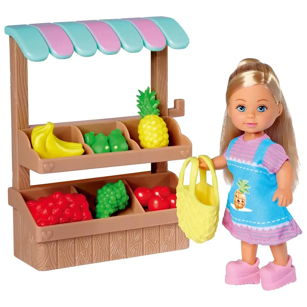 Évi Love: Évi baba gyümölcs standdal játékszett - Simba Toys kép 1