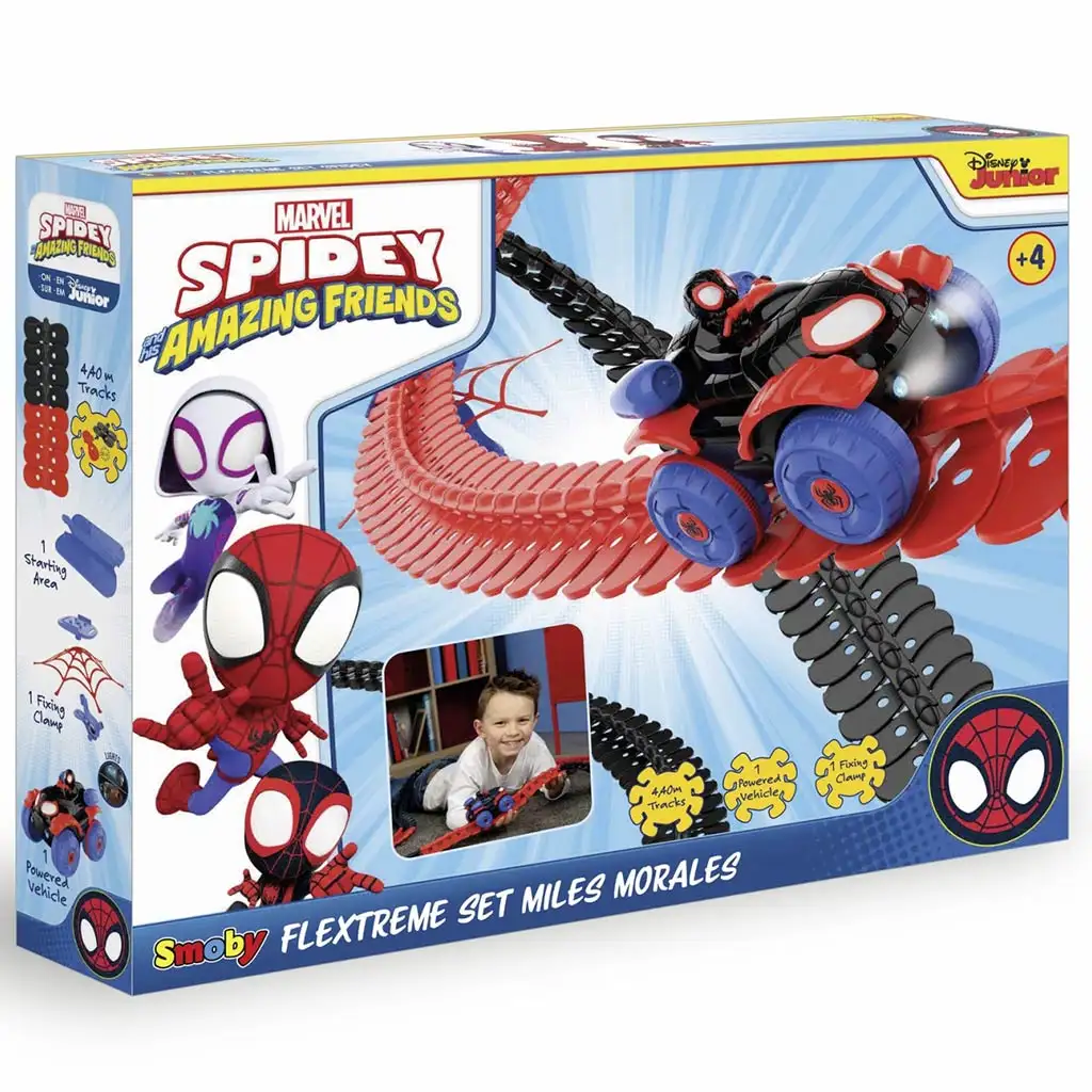 Smoby Spidey FleXtreme Miles Morales versenypálya szett - Simba Toys kép 1