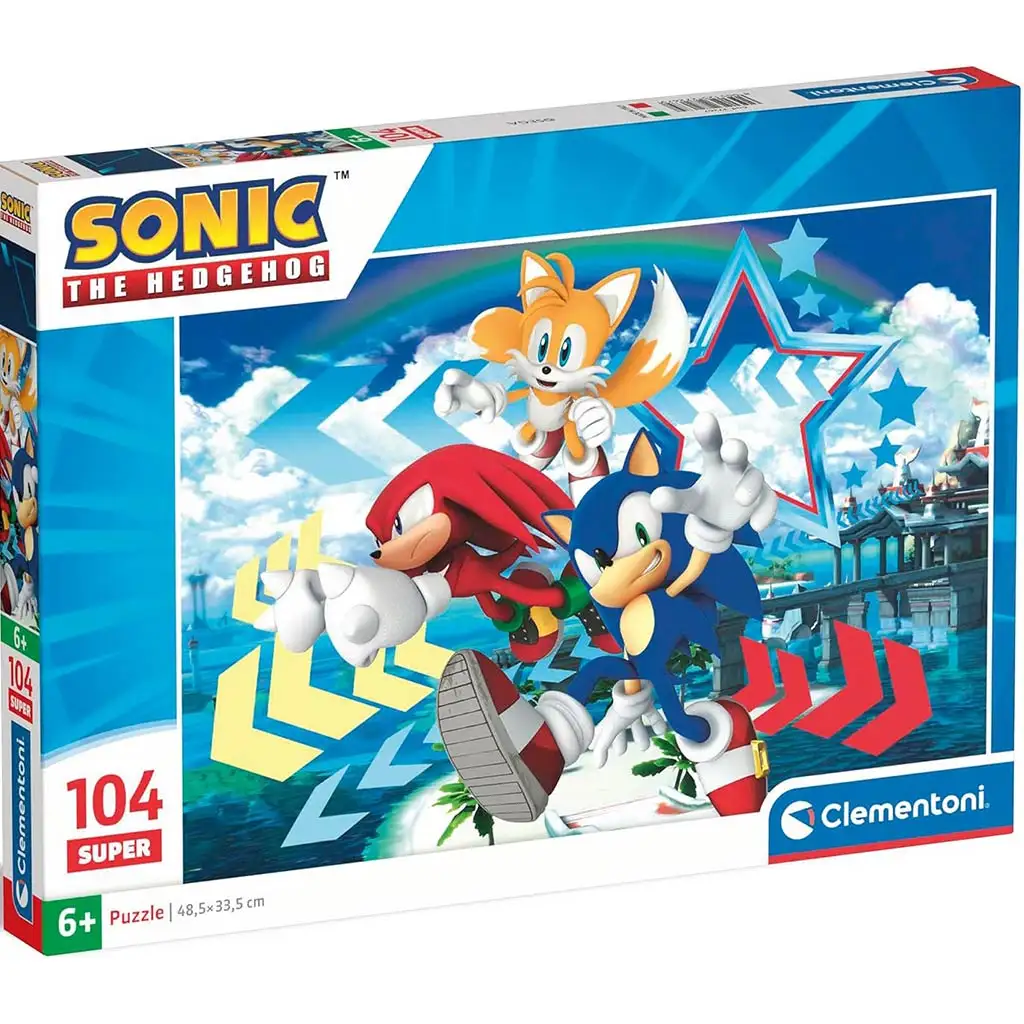 Sonic a sündisznó és barátai 104db-os puzzle - Clementoni kép 1