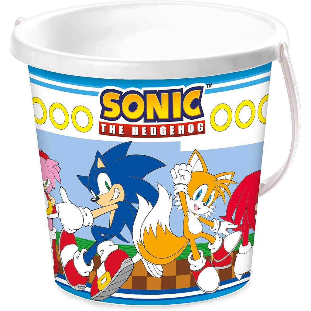 Sonic a sündisznó mintás homokozó vödör - Mondo Toys kép 1