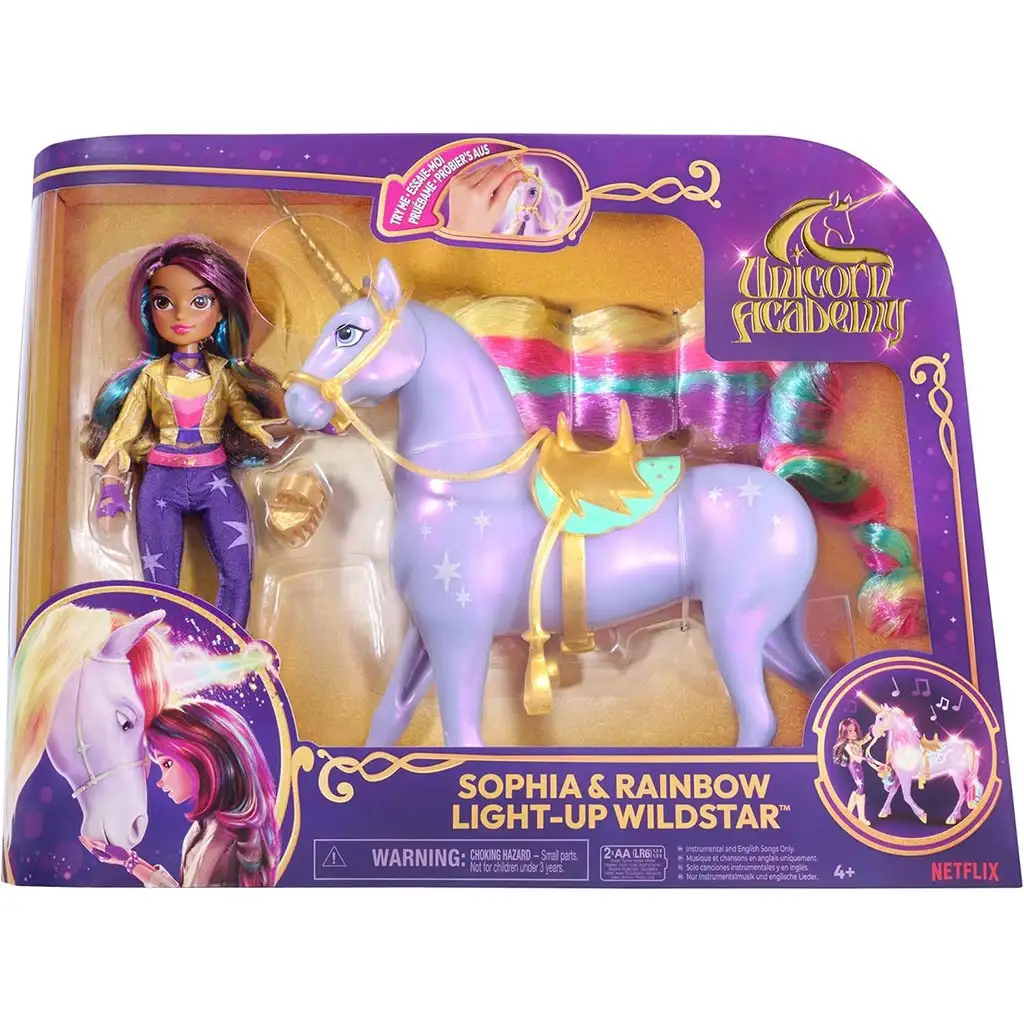 Unikornis Akadémia: Unikornis babával - Sophia és Light-Up Wildstar - Spin Master kép 1
