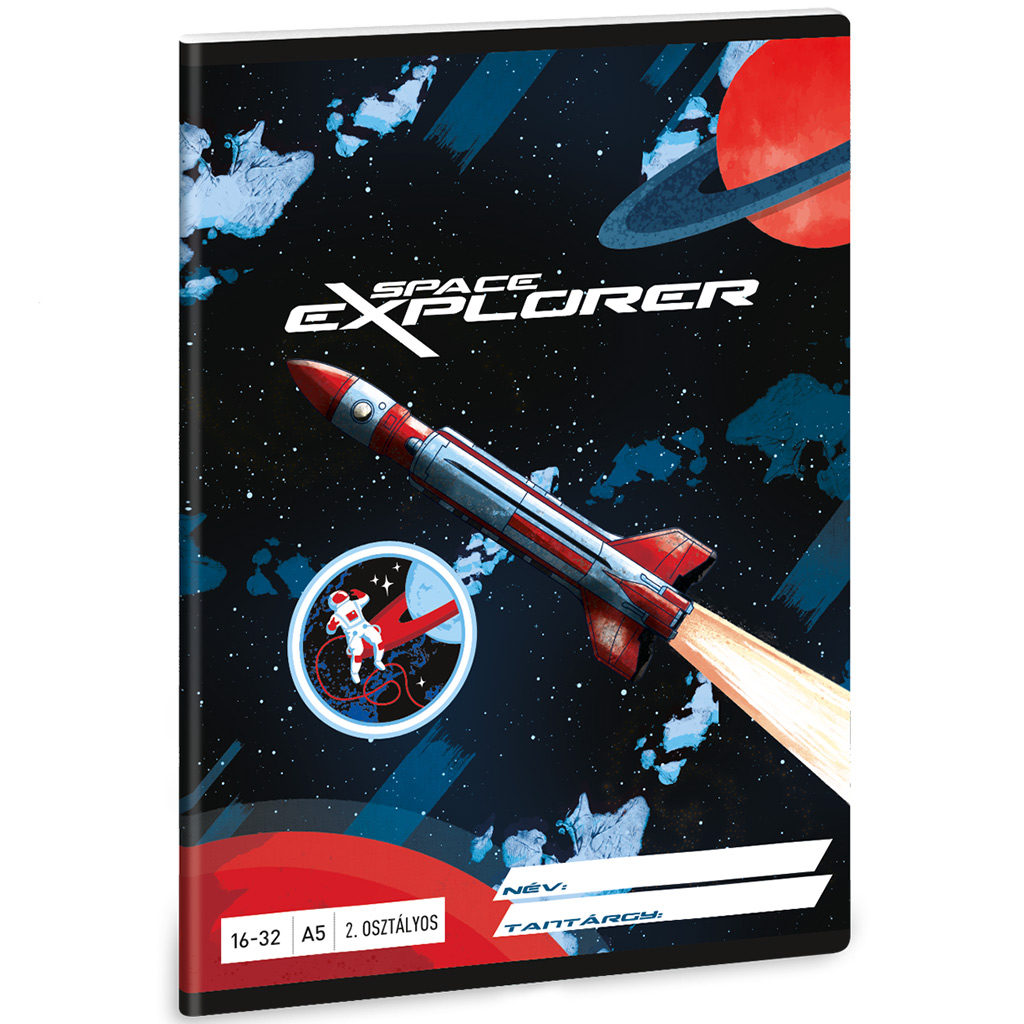 Ars Una: Space explorer 2.osztályos vonalas füzet A/5 16-32 kép 1