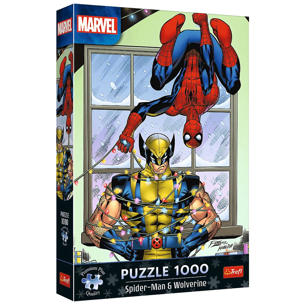 Pókember és Rozsomák karácsonya 1000db-os Prémium plus quality puzzle - Trefl kép 1