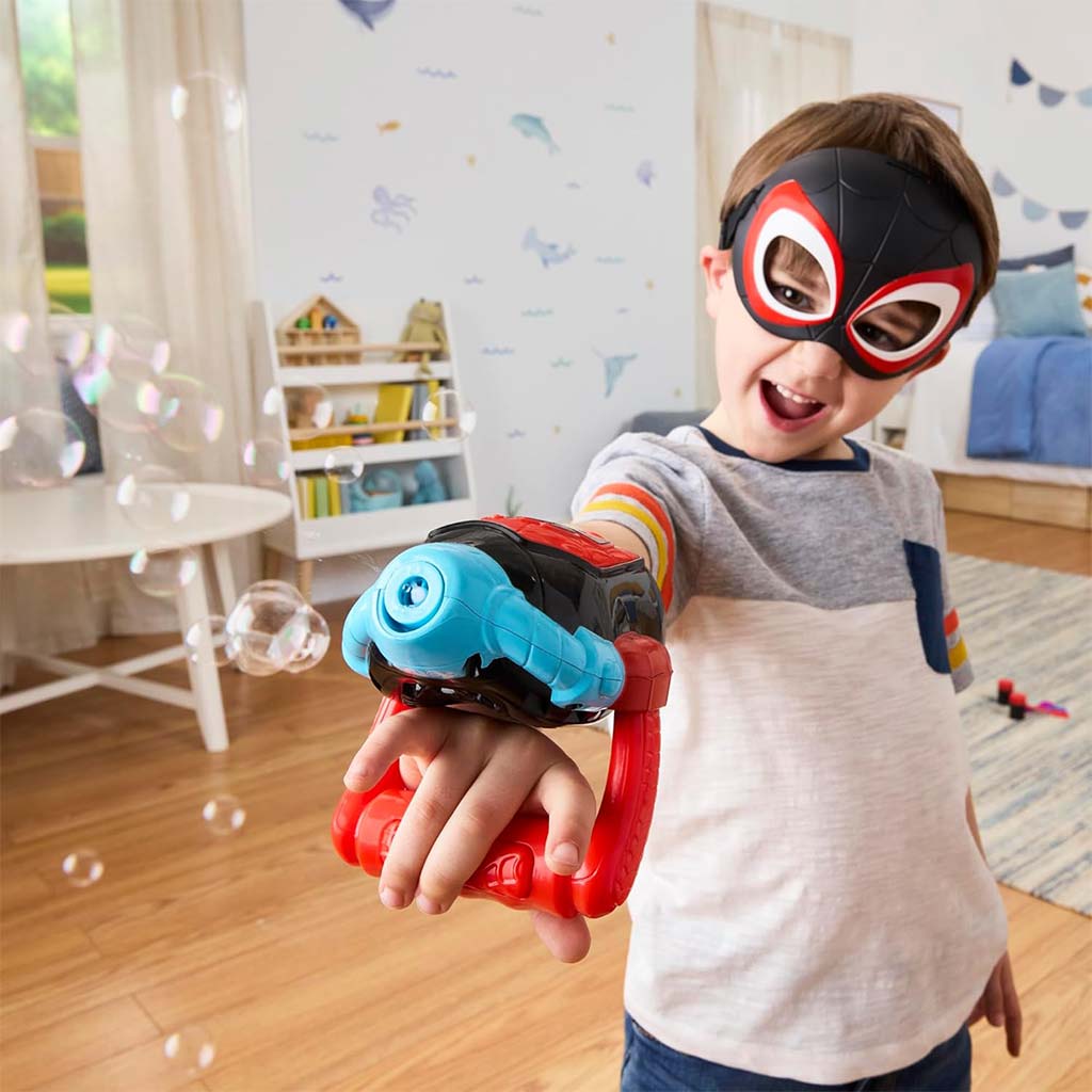 Spidey and His Amazing Friends Waterwebs Miles Morales buborékfújó - Hasbro kép 4