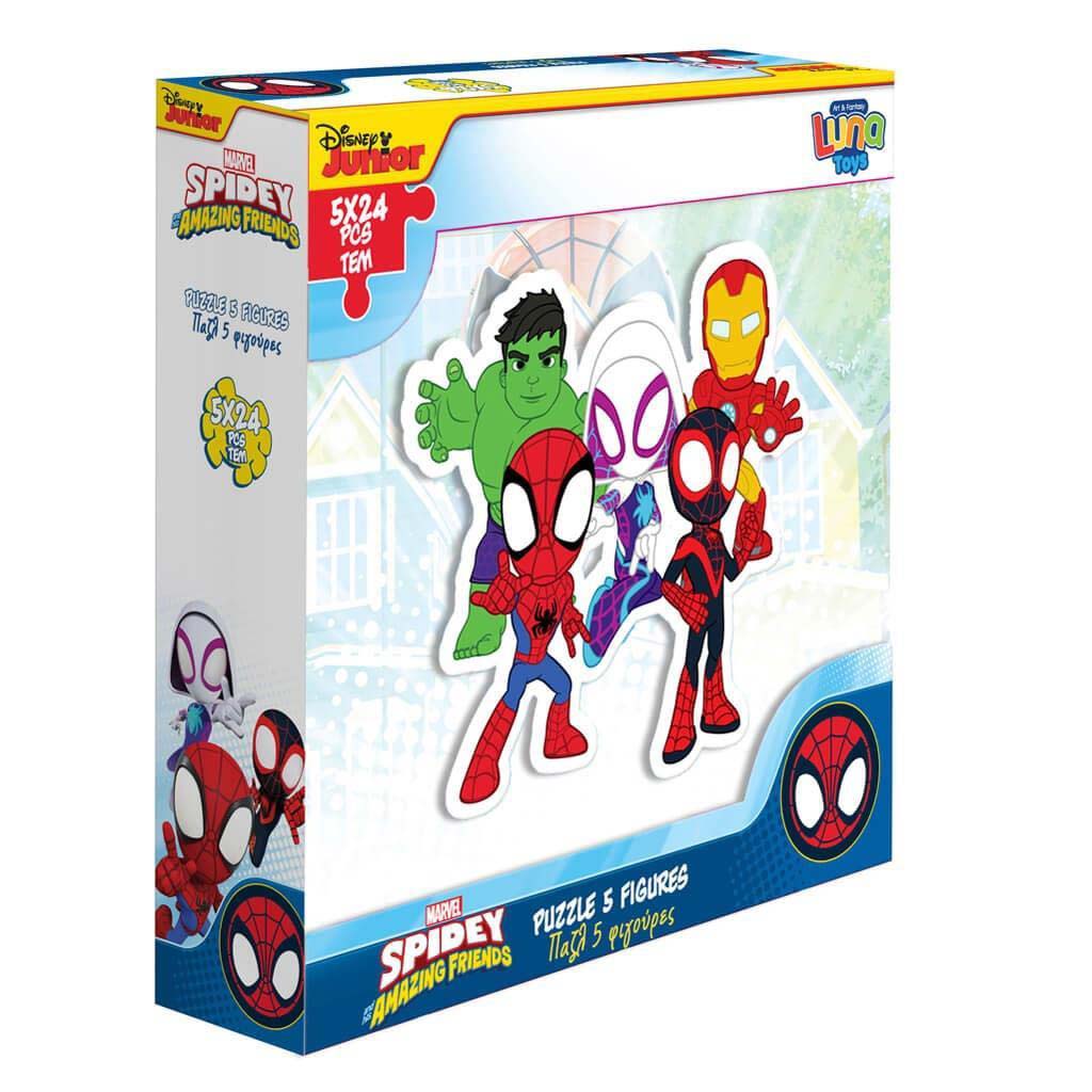 Luna: Marvel Spidey szereplők 5x24db-os puzzle kép 1