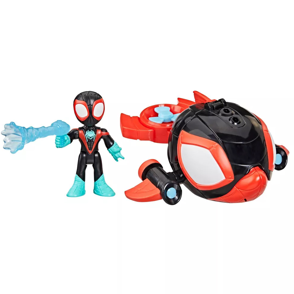 Spidey and His Amazing Friends: Waterwebs figurák és színváltós járművek - Spin Dolphin - Hasbro kép 2