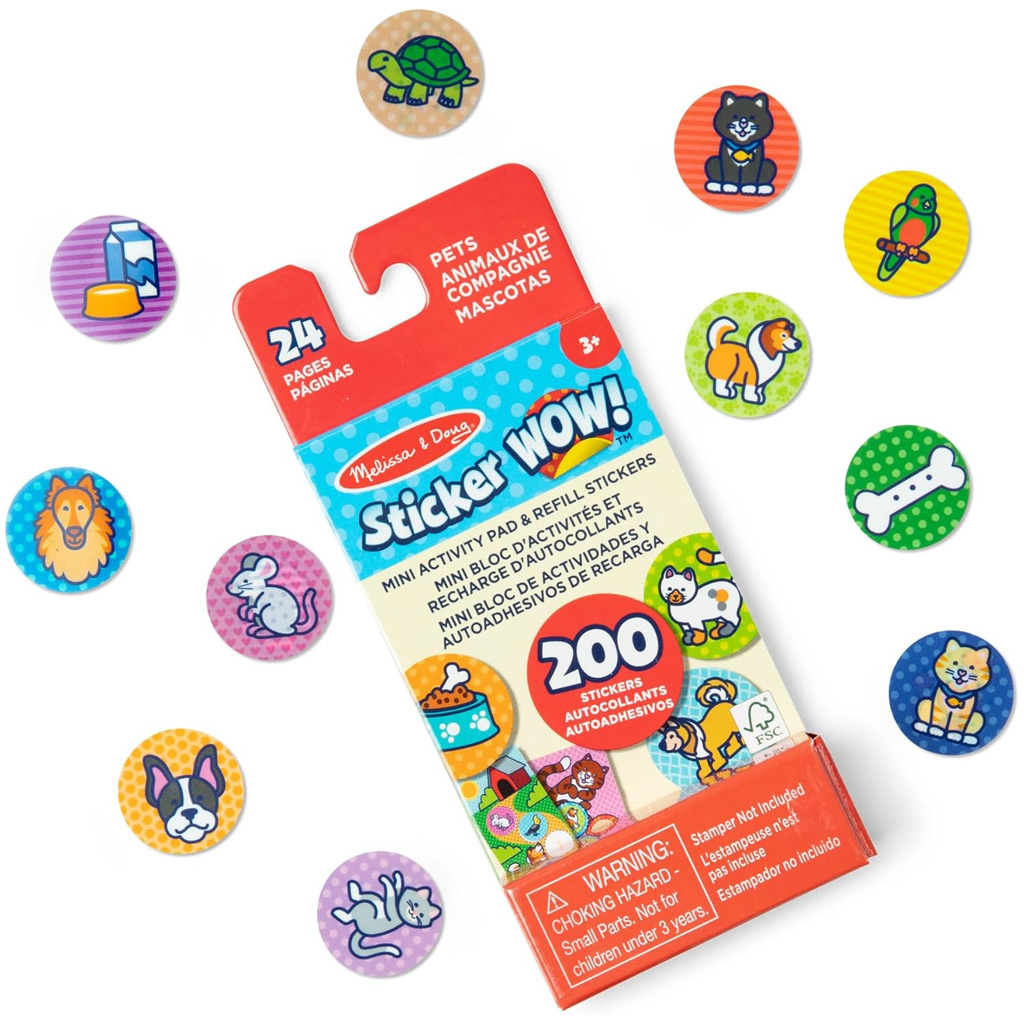 Melissa&Doug: Mini Sticker Wow! - Állatok - Spin Master kép 2
