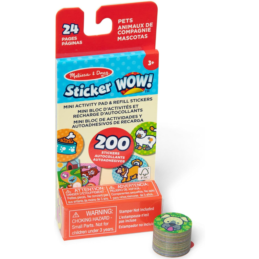 Melissa&Doug: Mini Sticker Wow! - Állatok - Spin Master kép 1