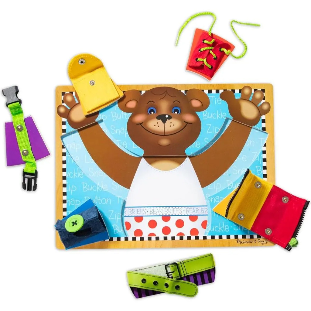 Macis alapvető készségek fa tábla készségfejlesztő játék - Melissa & Doug kép 2