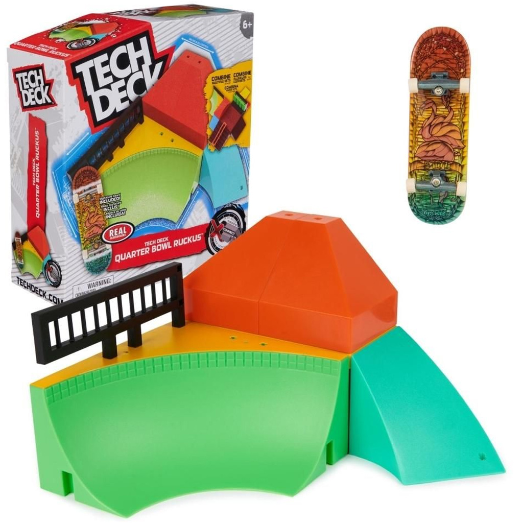 Tech Deck: X-Connect Quarter Bowl Ruckus pályaszett - Spin Master kép 1