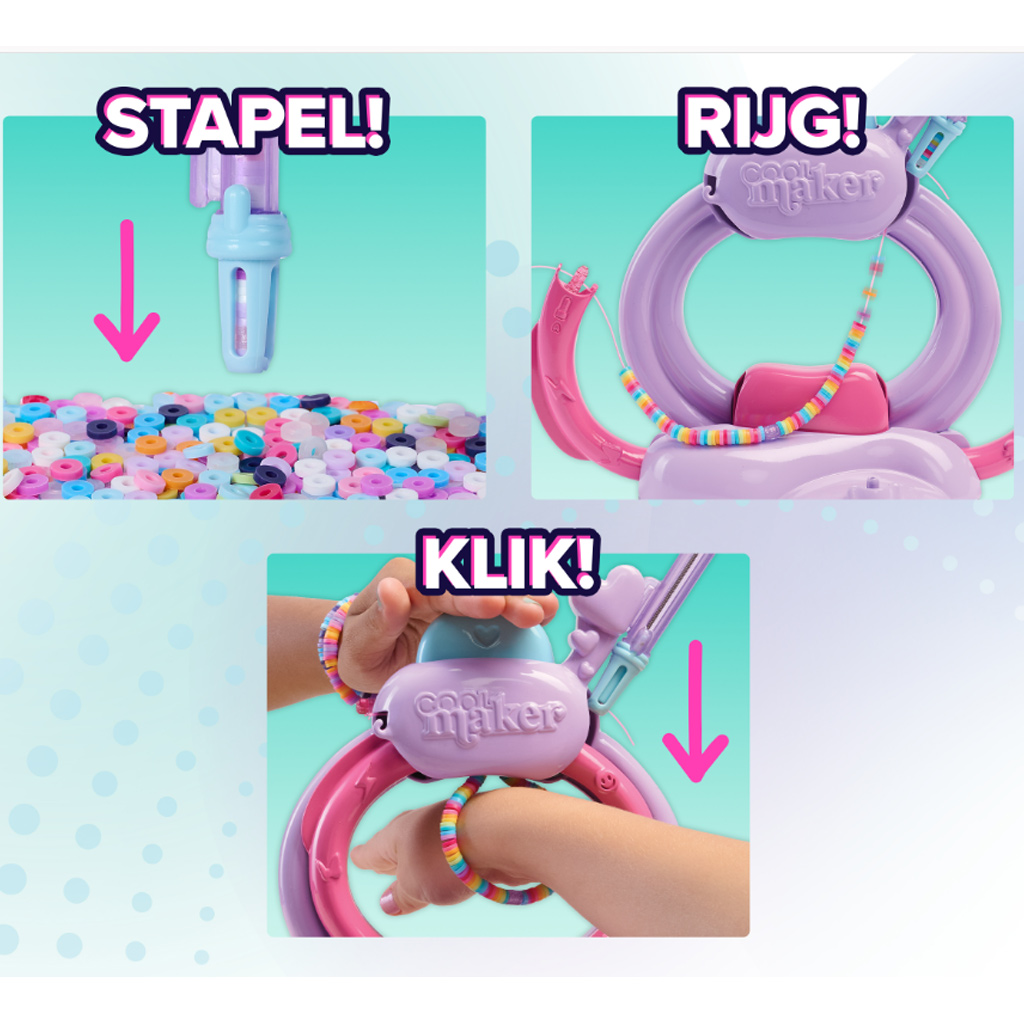 Cool Maker: Stack'D Heishi karkötő készítő szett - Spin Master kép 3