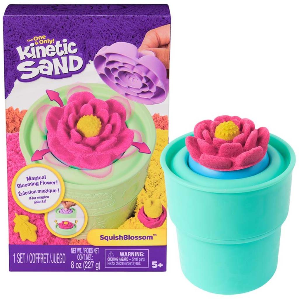 Kinetic Sand: Squish Blossom varázsvirág homokgyurma szett – Spin Master kép 1