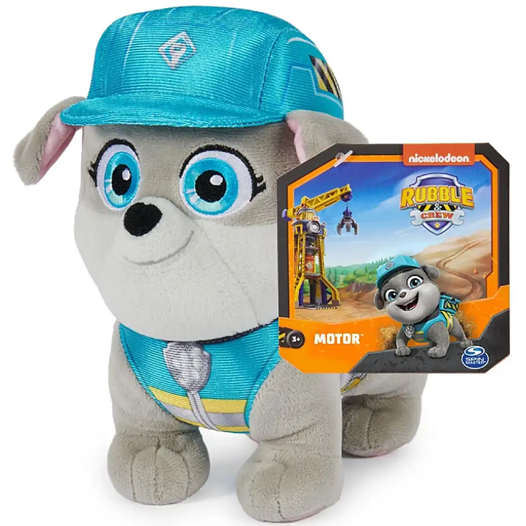 Mancs őrjárat: Rubble és csapata Motor plüss 19cm - Spin Master kép 1