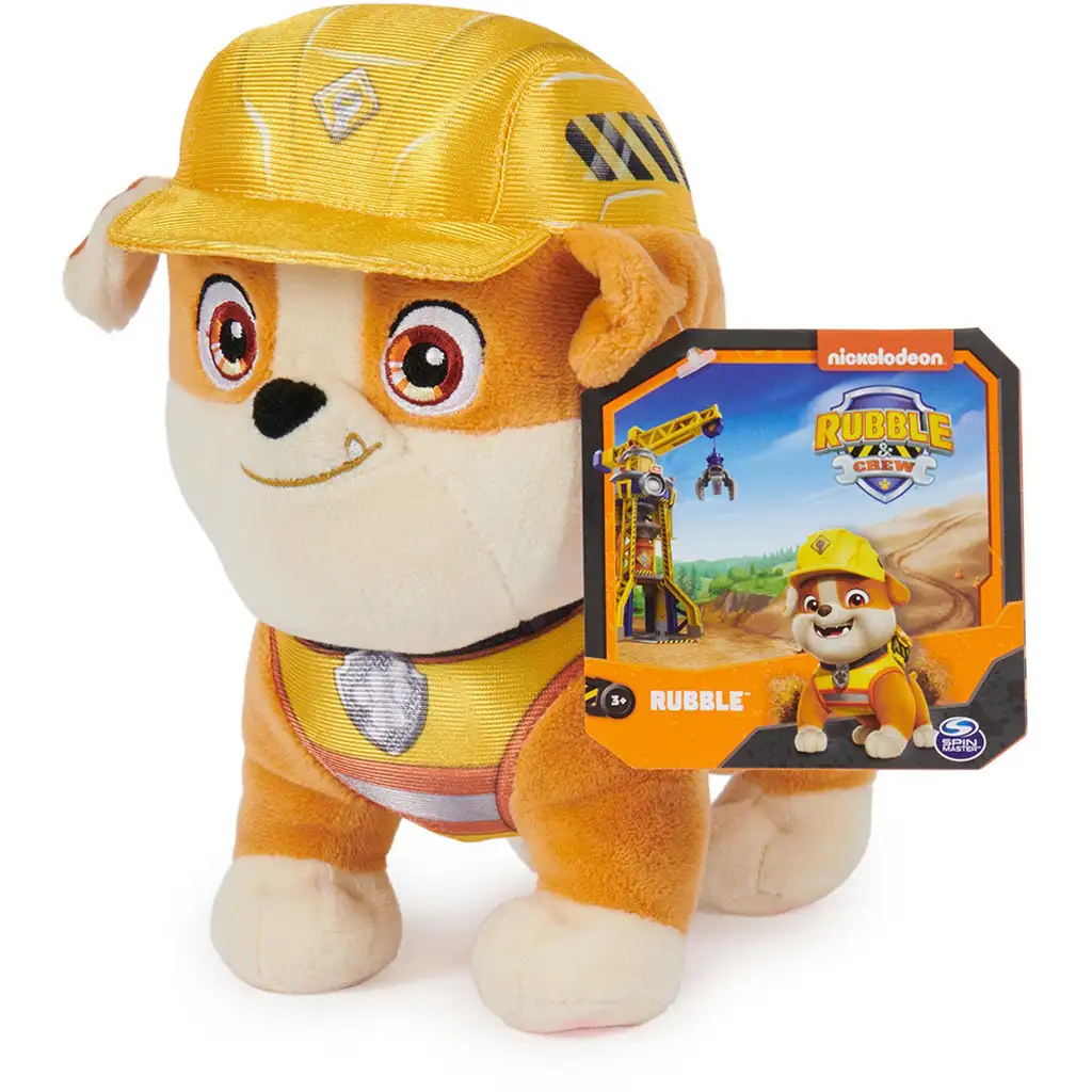 Mancs őrjárat: Rubble és csapata Rubble plüss 19cm- Spin Master kép 1