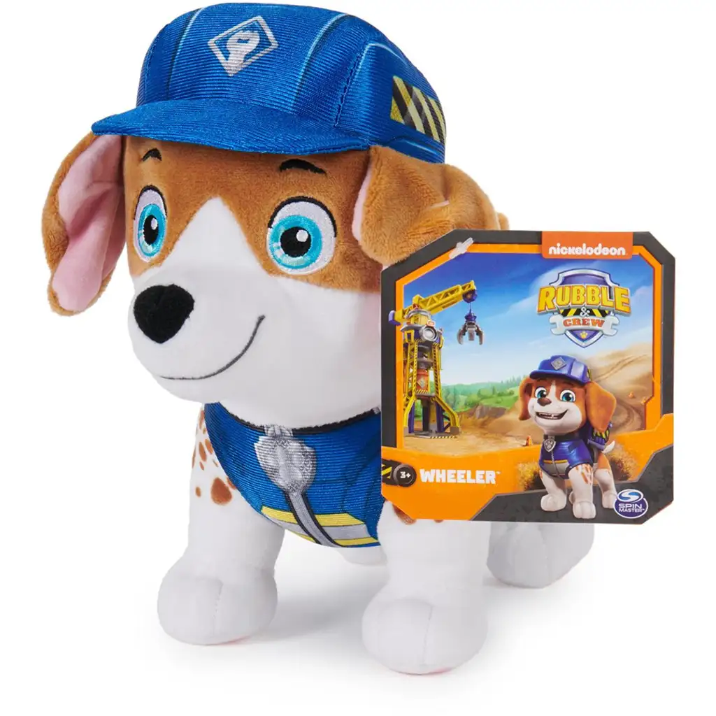 Mancs őrjárat: Rubble és csapata Wheeler plüss 19cm - Spin Master kép 1