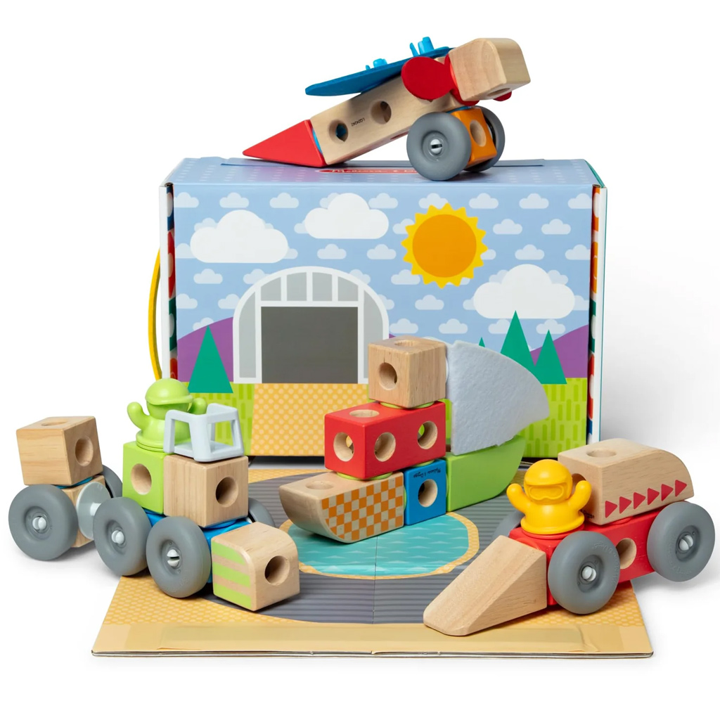 Blockables: Járművek fa építőjáték - Melissa & Doug kép 2