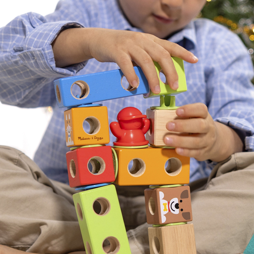 Blockables: Városi fa építőjáték - Melissa & Doug kép 4
