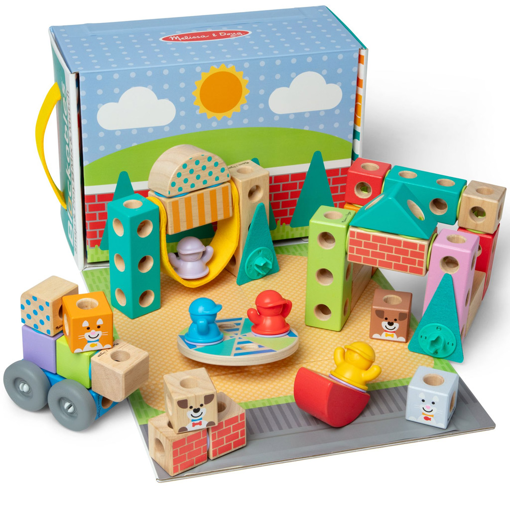 Blockables: Városi fa építőjáték - Melissa & Doug kép 2