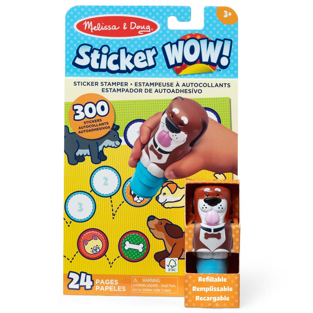 Melissa&Doug: Sticker WOW! Matrica pecsételő – Kutya – Spin Master kép 1