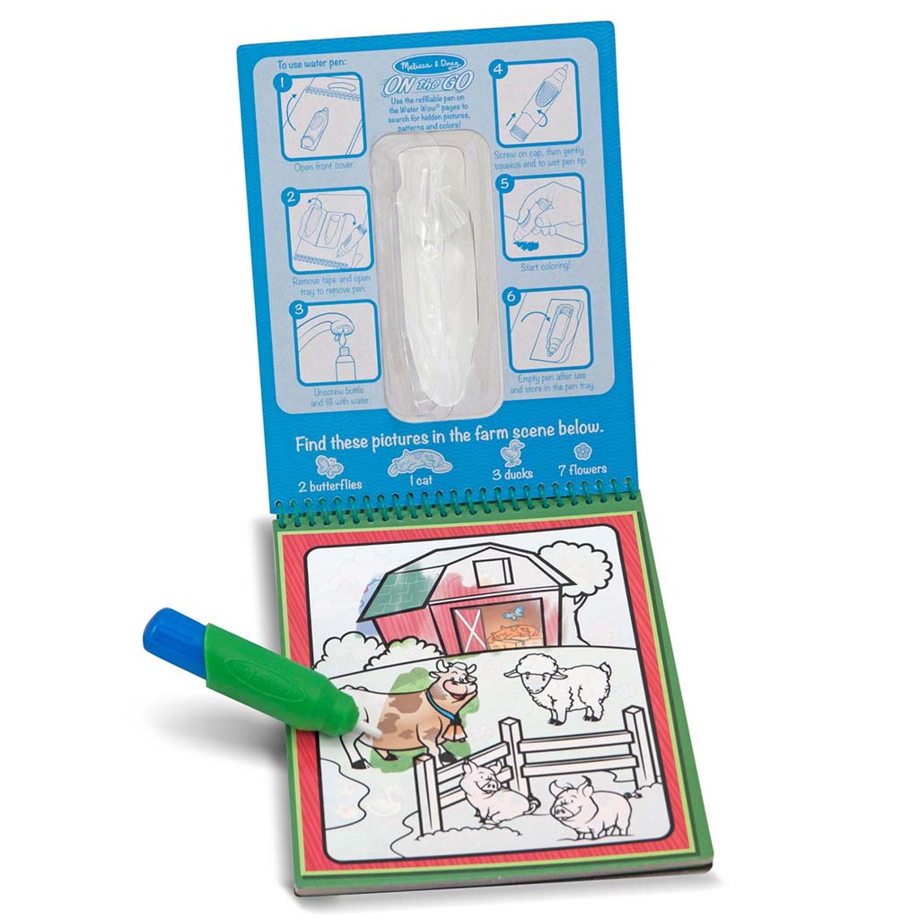 Melissa&Doug: Water WOW! Rajzolás vízzel - Állatok – Spin Master kép 2