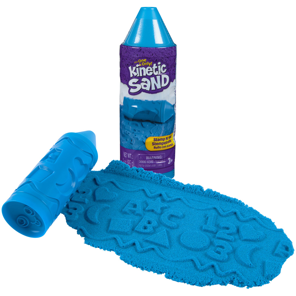 Kinetic Sand: nyomdázz és forgasd homokgyurma kék színben - Spin Master kép 1