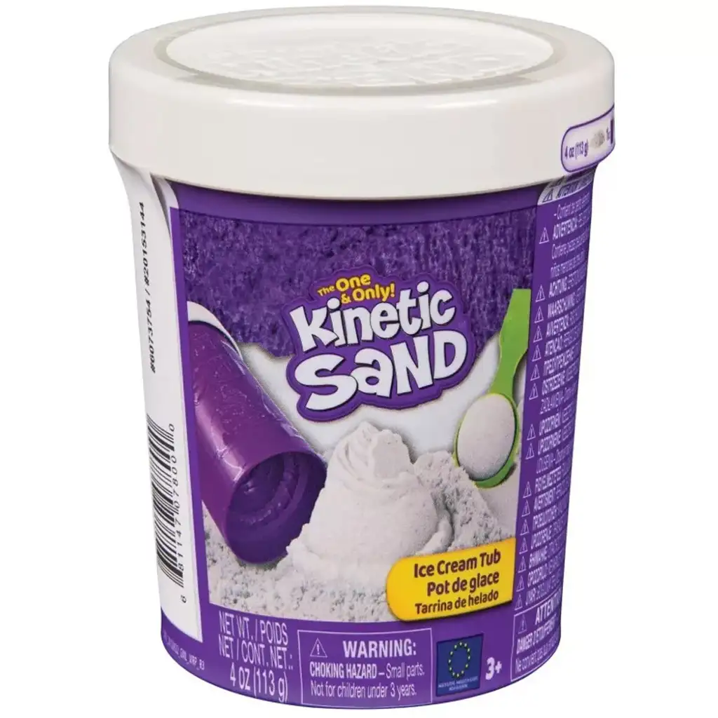 Kinetic Sand: Fagyis doboz fehér homokgyurmával - Spin Master kép 1