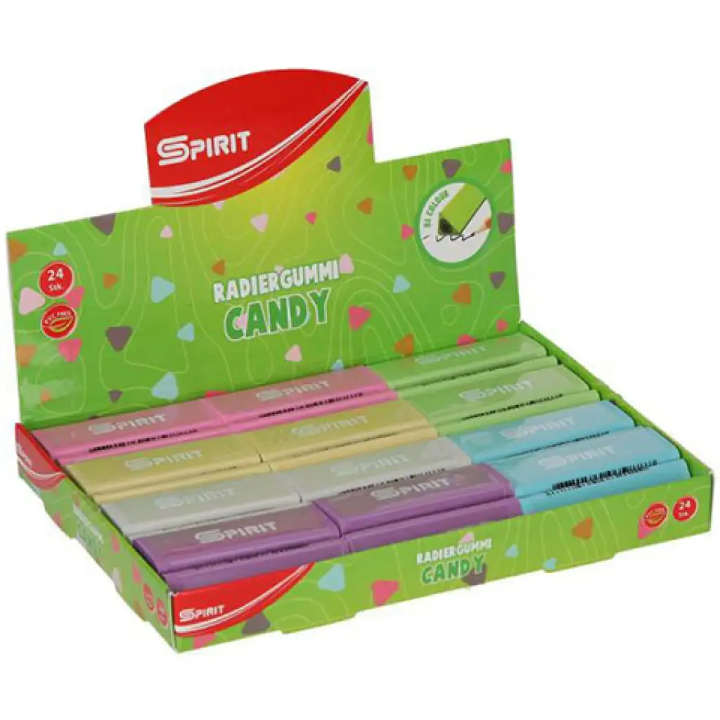 Spirit: Candy háromszög alakú radír többféle színben 1db kép 1