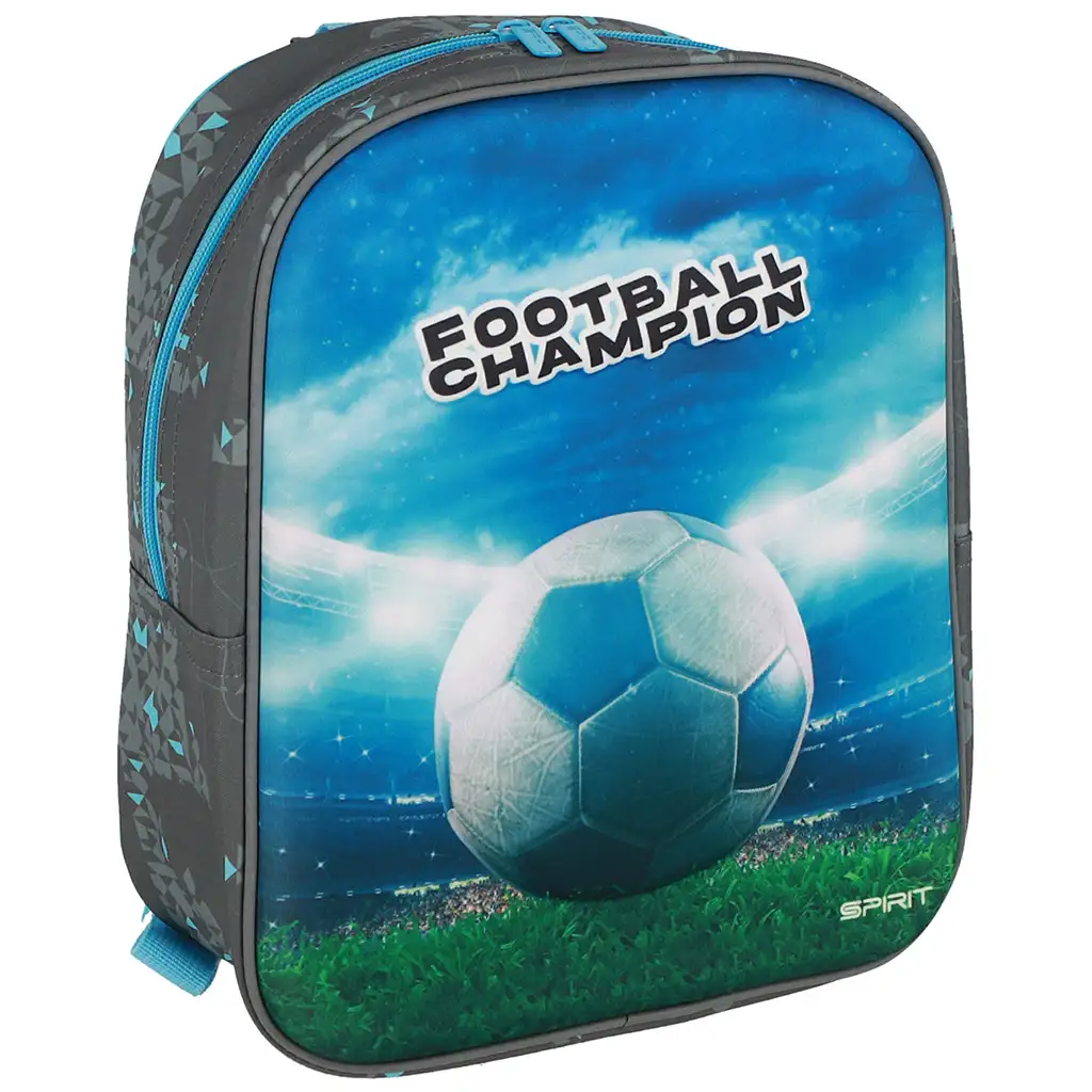 Spirit: Football Champion focis 3D mintás lekerekített ovis hátizsák 30x25x12cm kép 1