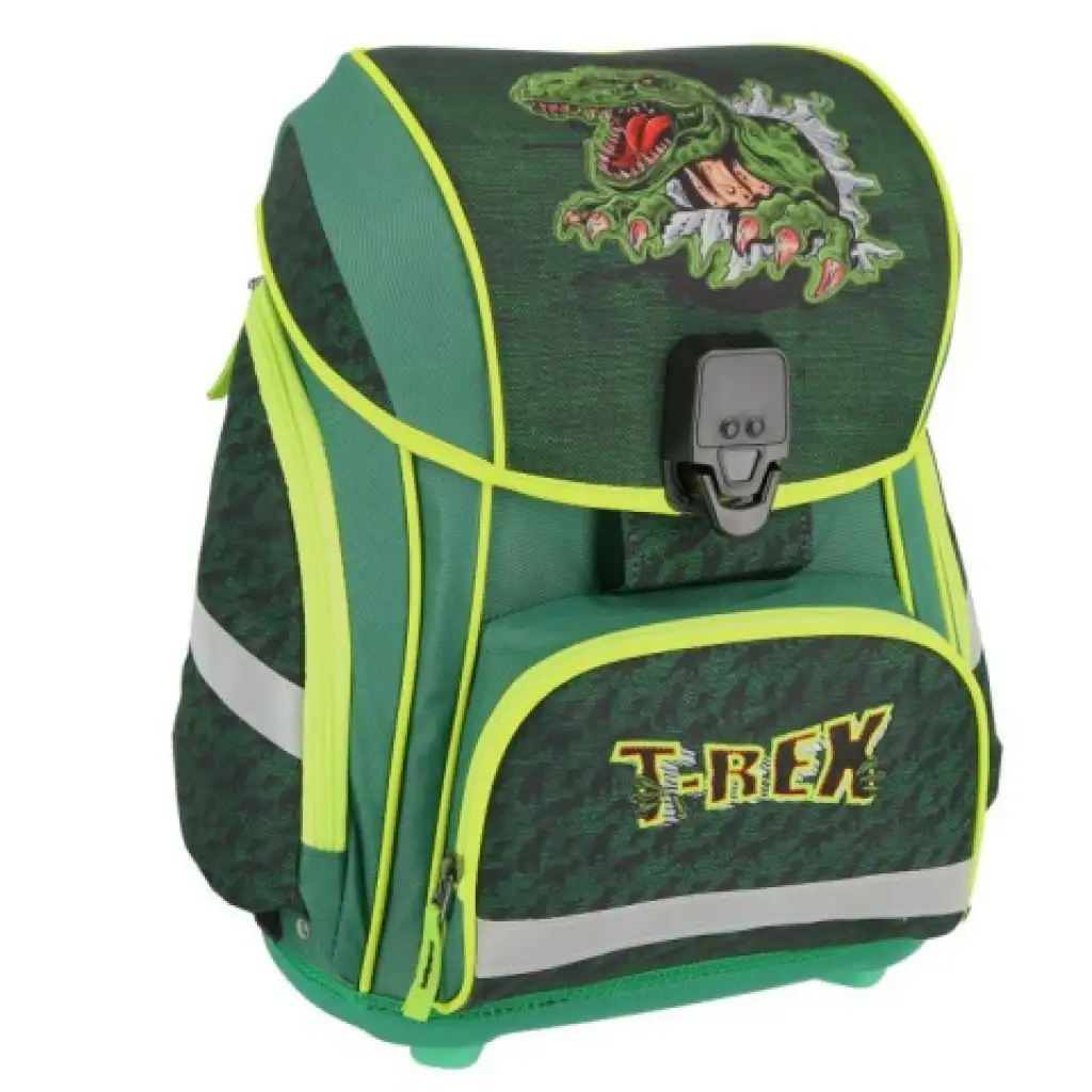 Spirit: T-Rex mintás LED-es iskolatáska, hátizsák 5db-os szett kép 2