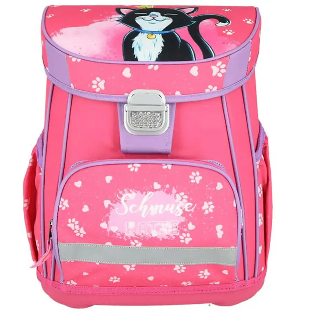 Spirit: Cat Queen fekete cicás iskolatáska, hátizsák 5db-os szett 38x17x28cm kép 2