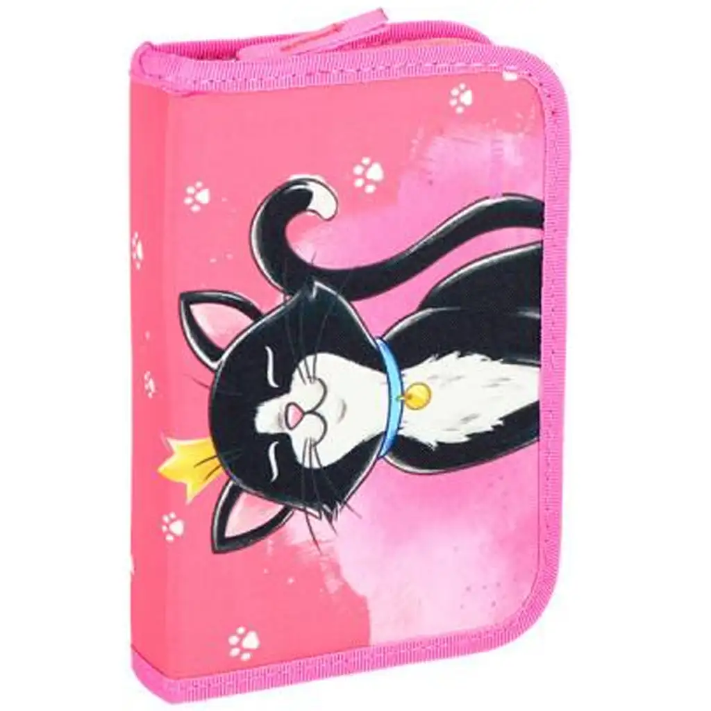 Spirit: Cat Queen fekete cicás iskolatáska, hátizsák 5db-os szett 38x17x28cm kép 5