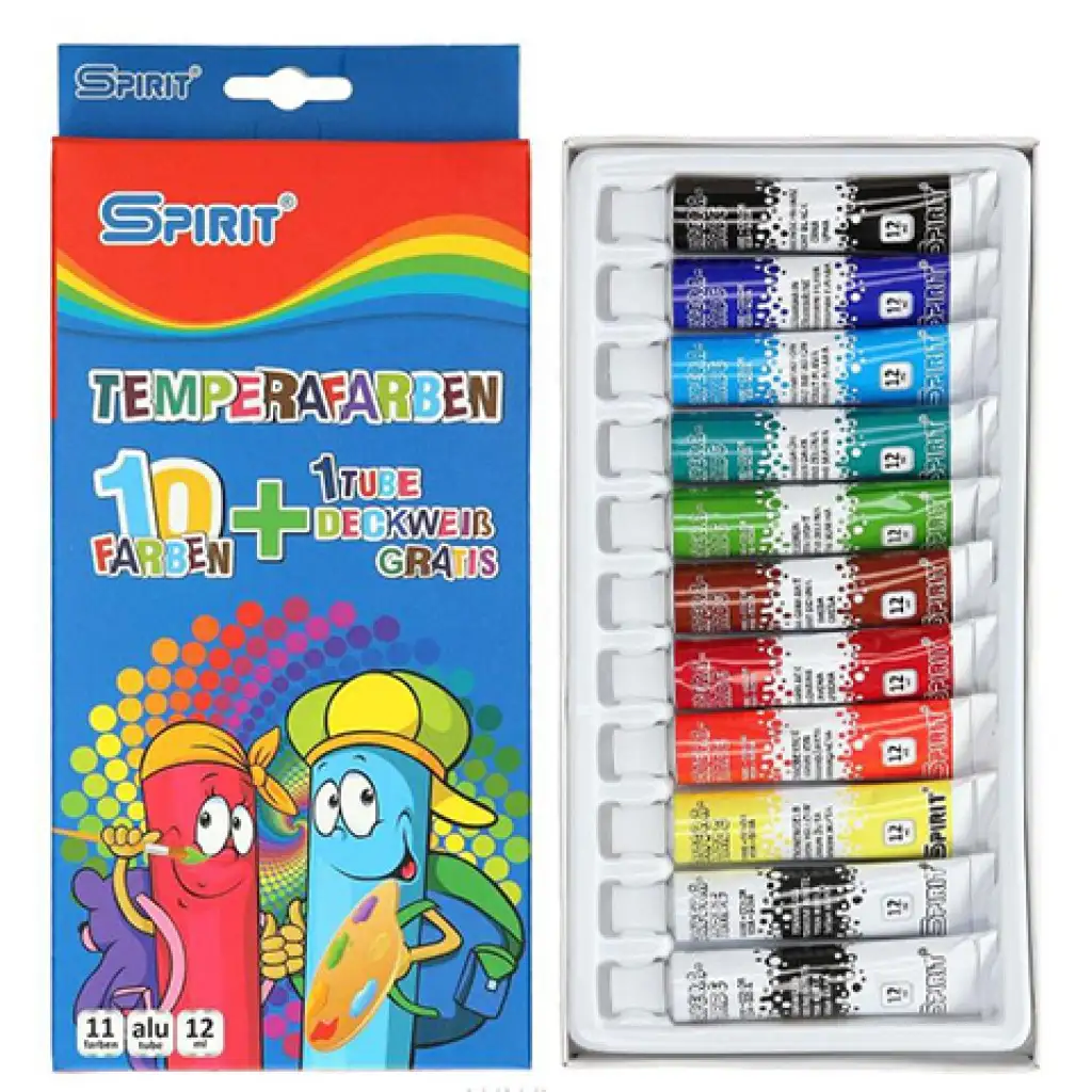 Színes tempera készlet 11x12ml kép 1