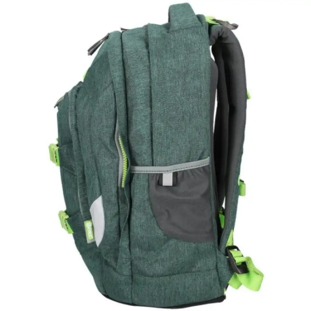 Spirit: Urban zöld ergonomikus iskolatáska hátizsák kép 3