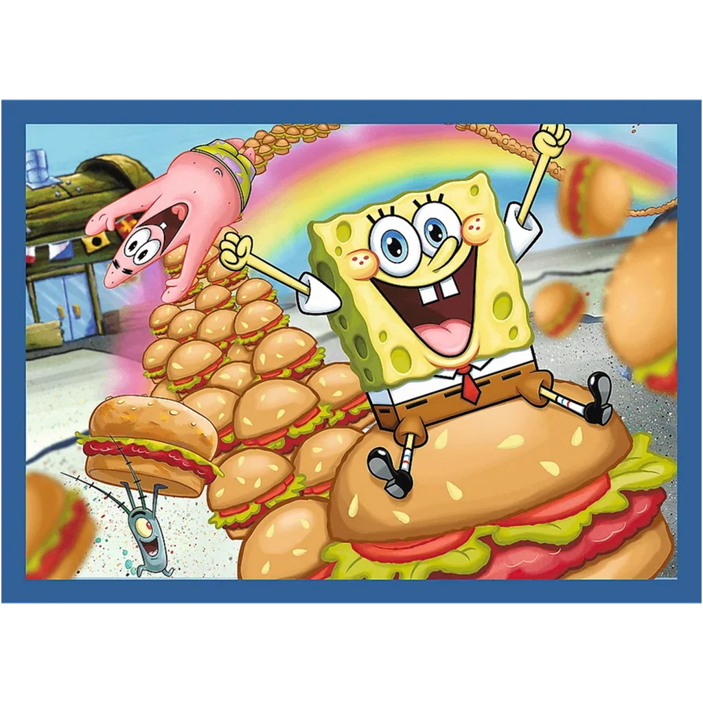 Spongyabob 4 az 1-ben 35-48-54-70db-os puzzle - Trefl kép 3