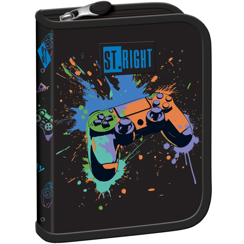St.Right Game Controll Splash kihajtható tolltartó PC03 20,5x14x3,5cm kép 1
