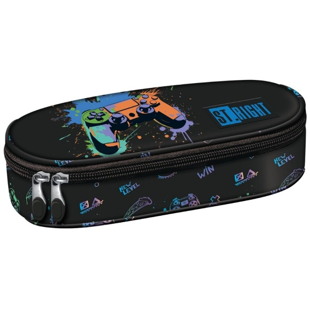 St.Right Game Controll Splash ovális tolltartó PC01 23x9,5x6cm kép 1