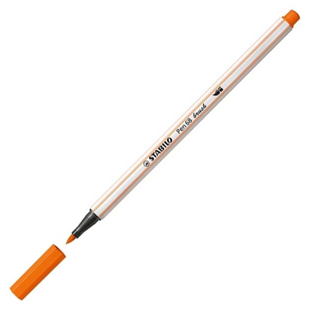 Stabilo: Pen 68 brush ecsetfilc élénk narancs színben kép 1