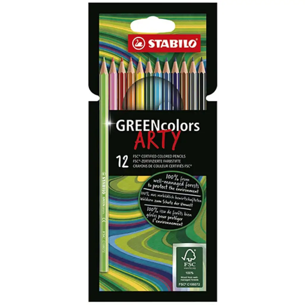 Stabilo: GREENcolors ARTY színesceruza 12db-os szett kép 1