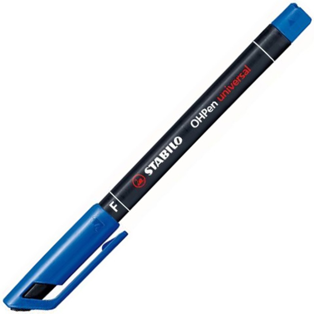 Stabilo OHPen universal F alkoholos filctoll kék színben 0,7mm kép 1