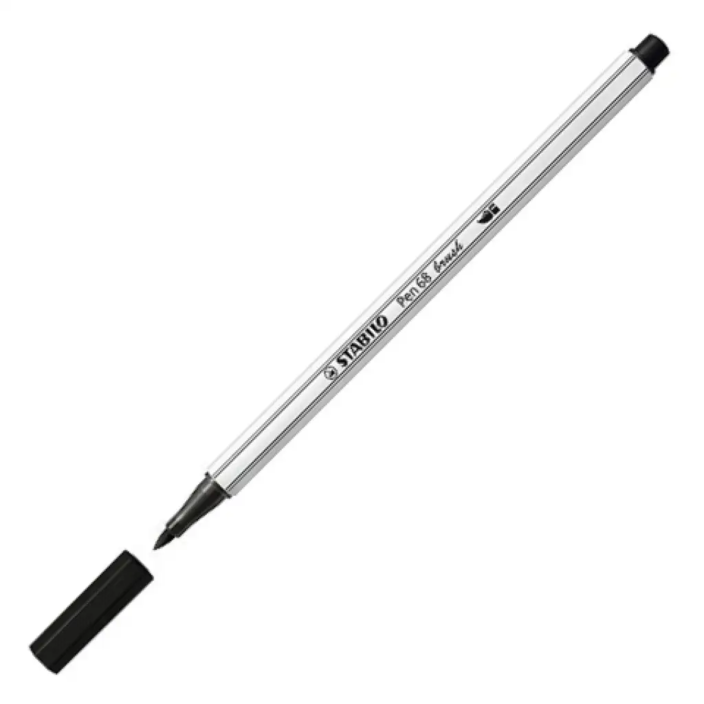 Stabilo: Pen 68 ecsetfilc hideg szürke színben kép 2