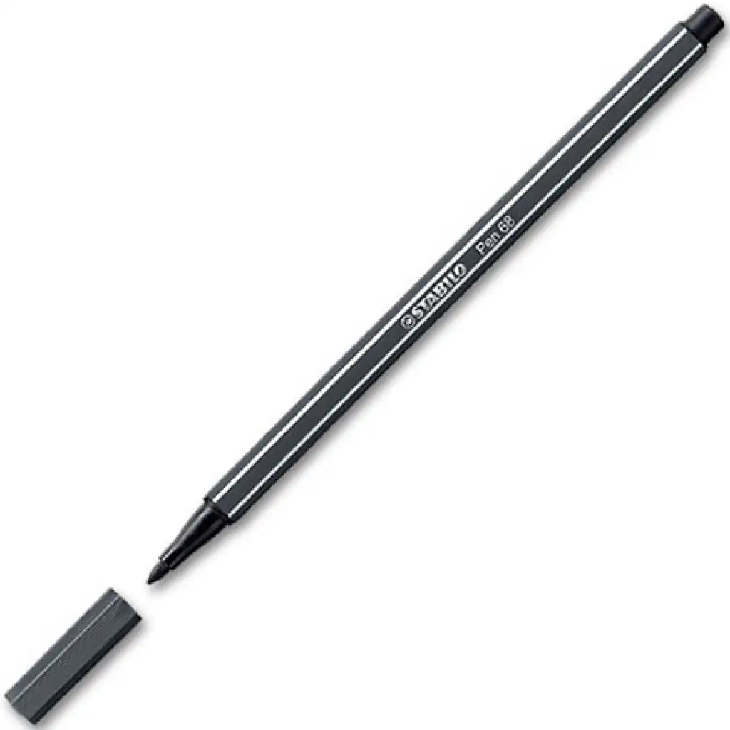 Stabilo: Pen 68 mélyhideg szürke filctoll kép 1