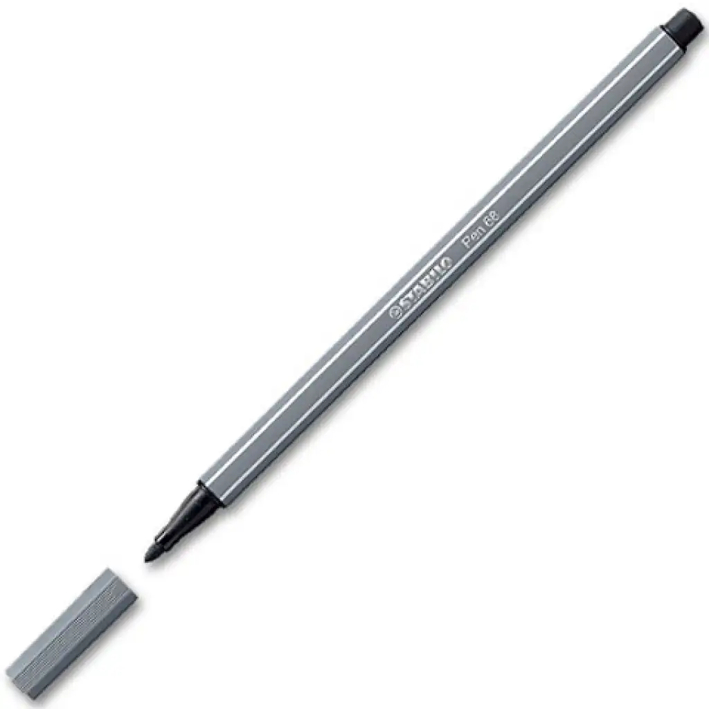 Stabilo: Pen 68 sötétszürke filctoll kép 1