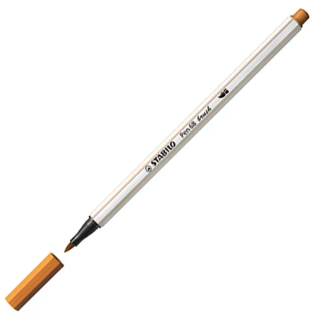 Stabilo: Pen 68 brush ecsetfilc okkersárga színben kép 1