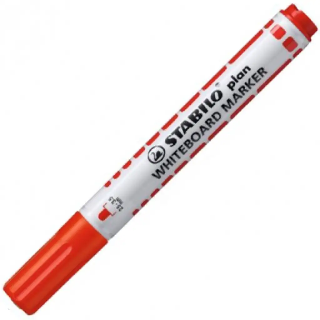 Stabilo: Plan WhiteBoard marker táblafilc piros színben kép 1