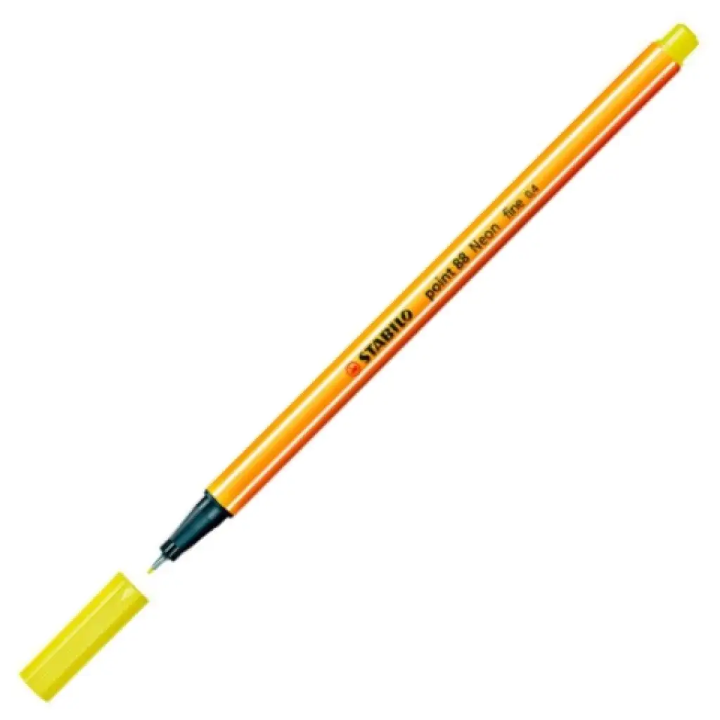 Stabilo: Point 88 tűfilc 0,4mm-es citromsárga színben kép 2