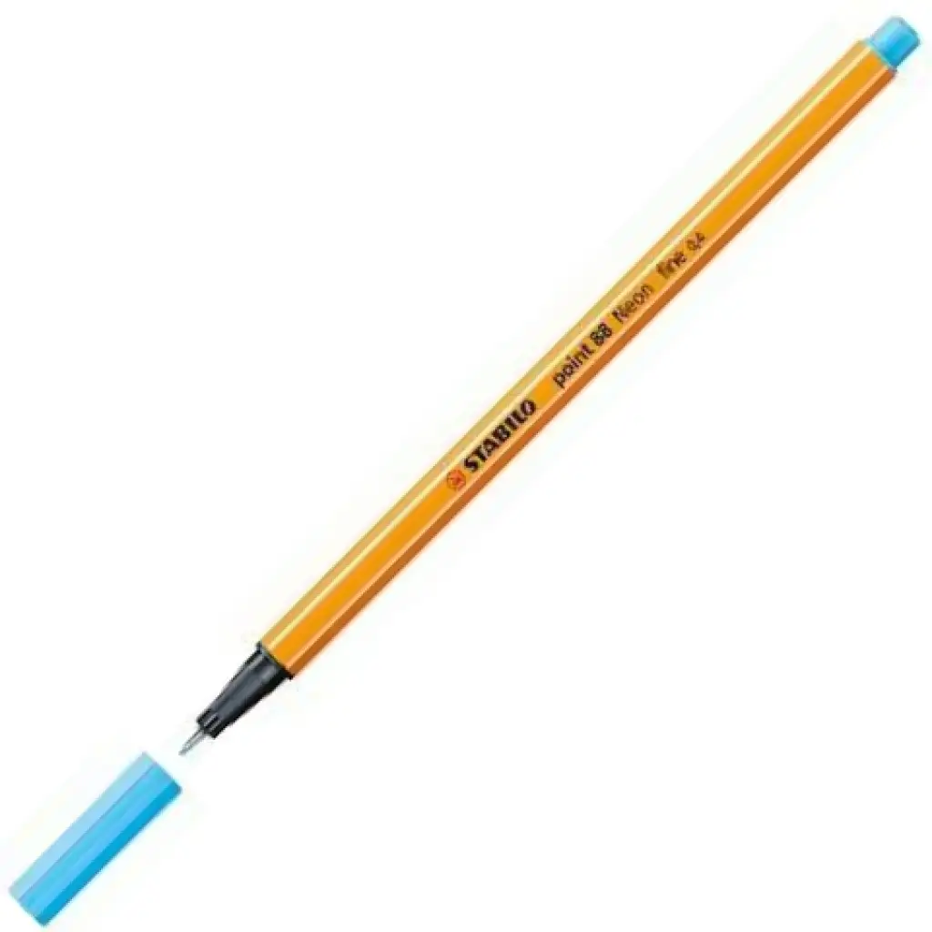 Stabilo: Point 88 tűfilc 0,4mm-es neon kék színben kép 2