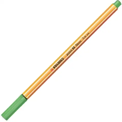 Stabilo: Point 88 tűfilc 0,4mm-es neon zöld színben kép 1