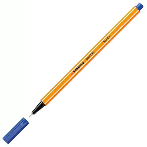Stabilo: Point 88 tűfilc kék színben 0,4mm kép 2